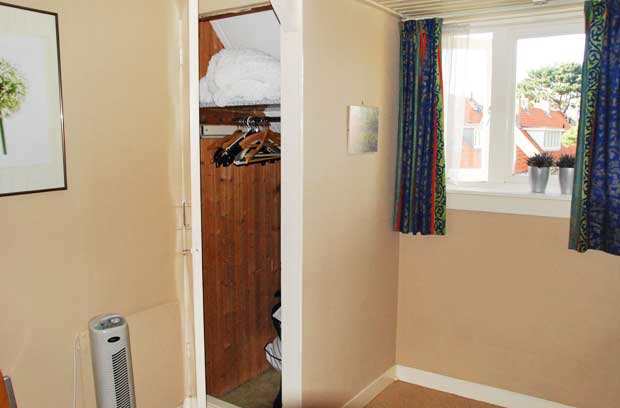 The corner closet at B&B Paula, Haarlem, Holland.