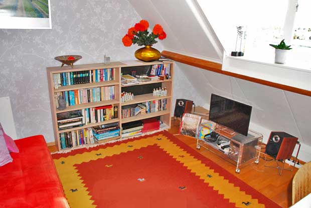 The TV room at B&B Paula, Haarlem, Holland.