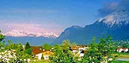 The Austrian Alps from Hall-In-Tyrol, just east of Innsbruck.