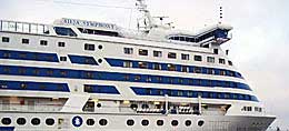 The Silja Symphony ferry servicing Stockholm Sweden and Helsinki Finland (Suomi).