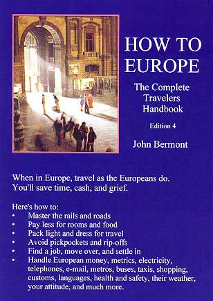 A photo of Antwerp Central Station is featured on the cover of HOW TO EUROPE: The Complete Travelers Handbook.