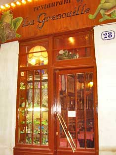 The restautant Roger La Grenouille, Paris 6th, France.