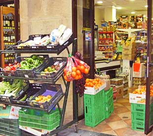A small market in San Sebastian, Spain.