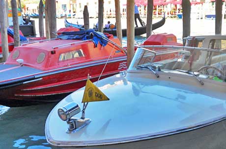 City transport in Venice Italy, boats.