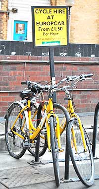 Bike rental at the York, England train station. http://www.enjoy-europe.com/hte/chap17/102N0355.jpg