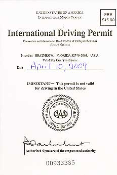The cover of an International Driving Permit. http://www.enjoy-europe.com/hte/chap18/Chap18images/IDP005.jpg