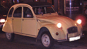 A 2-CV tin can on the street in Copenhagen, Denmark. http://www.enjoy-europe.com/hte/chap18/Chap18images/P1120222-2CV.jpg