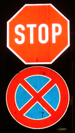 Stop and No Standing in Riga, Latvia. http://www.enjoy-europe.com/hte/chap18/Chap18images/P1160026StopNoStanding.jpg