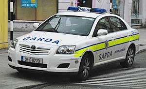 Police are known as garda in Ireland.