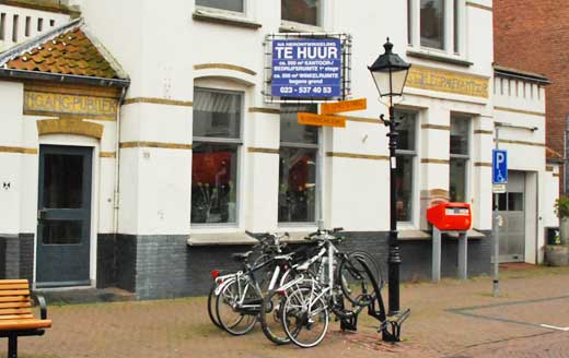 The former post office in Bloemendaal Nederland is now for rent.