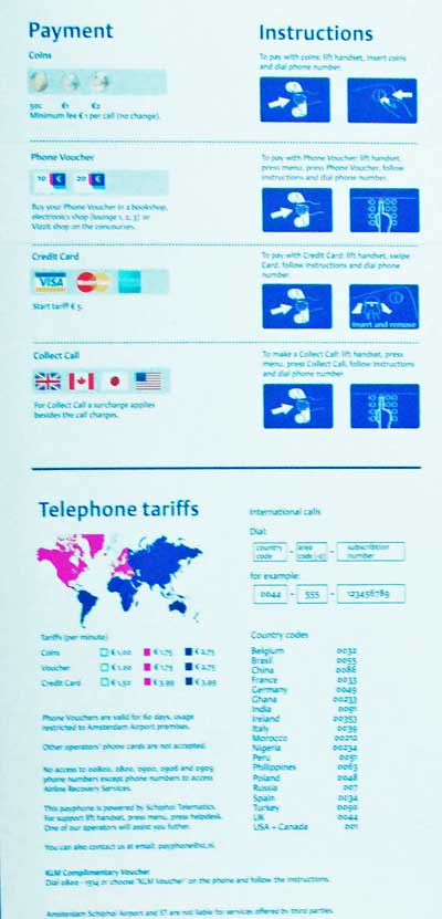 A mobile telephone company offers a variety of plans and equipment at Schiphol Airport, Amsterdam, Netherlands.