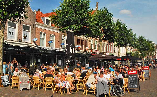 Kick back for a beverage at one of the cafes on the Boter Markt.