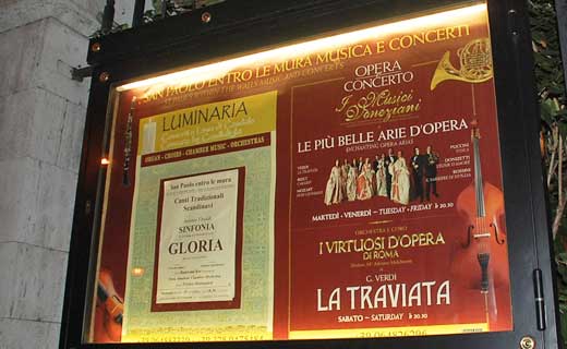 The Rome Opera House has many shows every year.
