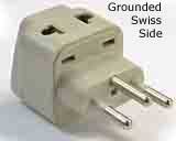 LiteFuze WonproGrounded Universal 2 in 1 Plug Adapter Type J for Switzerland - High Quality - CE Certified - RoHS Compliant WP-J-GNN