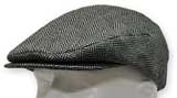 New Casual Grey Herringbone Wool Cap