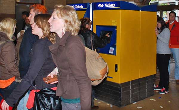 Buying Tickets At Haarlem Station