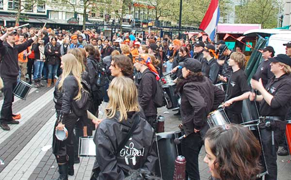 Drum Band In Amsterdam