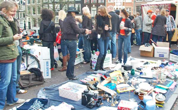Garage Sale On The Bridge, Queen's Day, Amsterdam